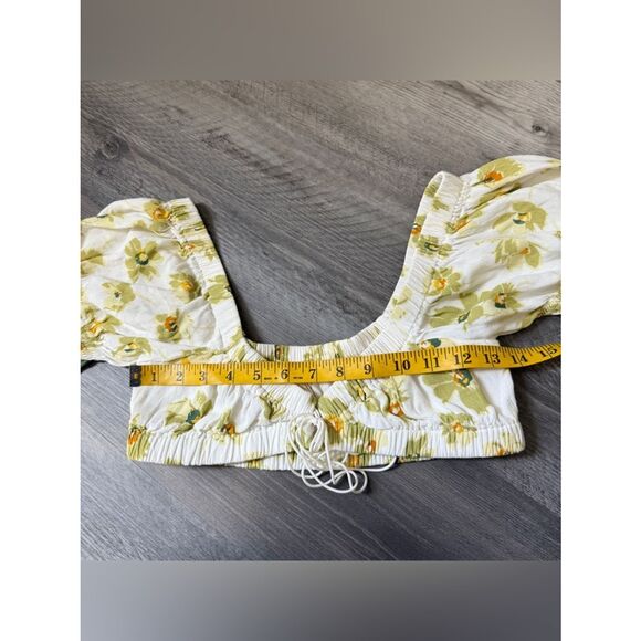 12th Tribe Floral Feminine Elastic Crop Top Small Festival Edgy - Picture 11 of 12